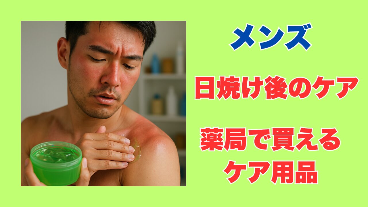 日焼け後のケア用品は薬局で買えるメンズ向け
